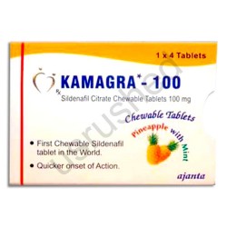 Kamagra 100 Chewable Tablets Pineapple With Mint